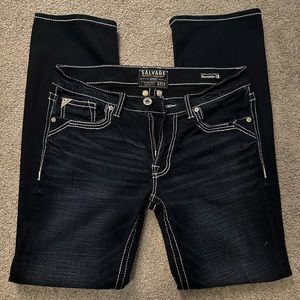 Mens Salvage Mayhem Boot Regular Fit Jeans - size 34L